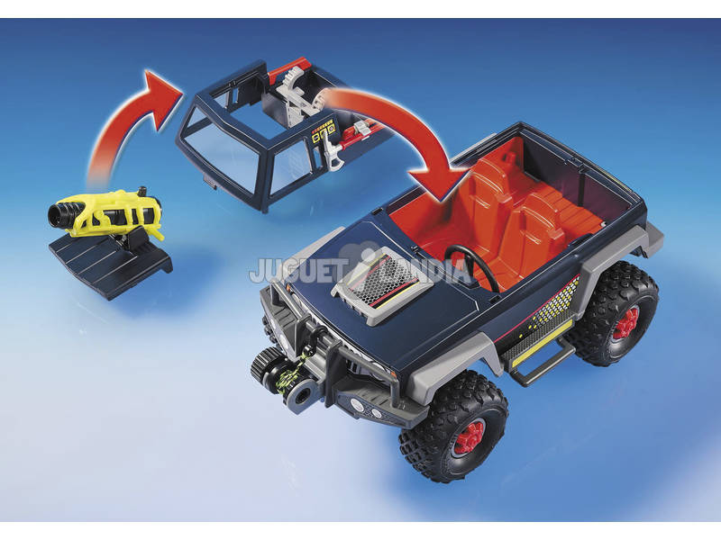 Playmobil Jeep Mit Piraten im Eis 9059