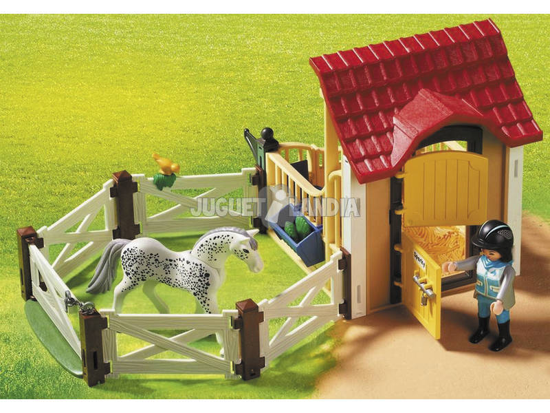Playmobil Pferd Appaloosa Mit Stall 6935