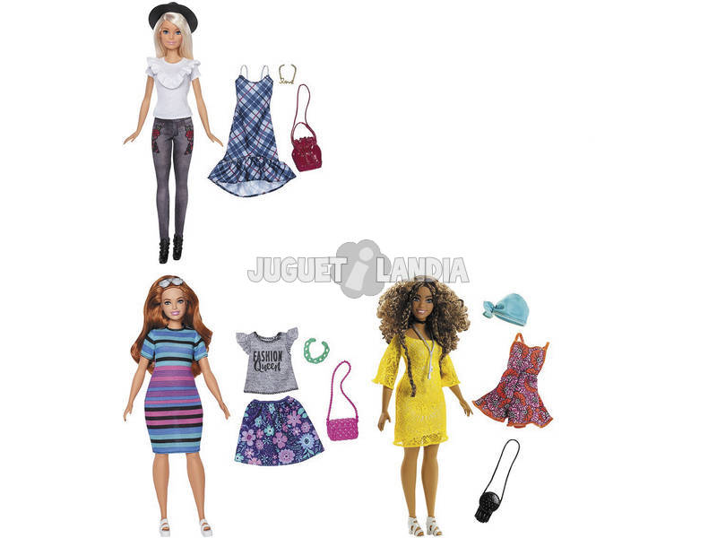 Barbie Fashionista Com Modas Mattel FJF67
