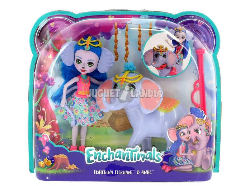 Enchantimals Puppe Ekaterina und Elefant MattFKY73