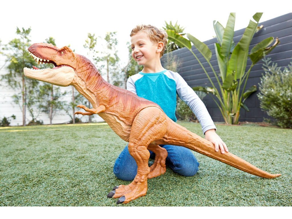 Mundo Jurásico Figura Tyrannosaurus Rex Supercolosal Mattel FMM63
