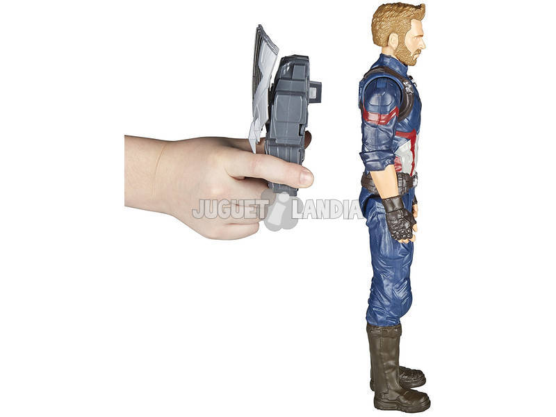 Vingadores Figura Capitão América 30 cm. Y mochila poder FX Hasbro E0607