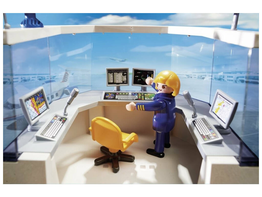 Playmobil Torre de Controlo e Aeroporto 