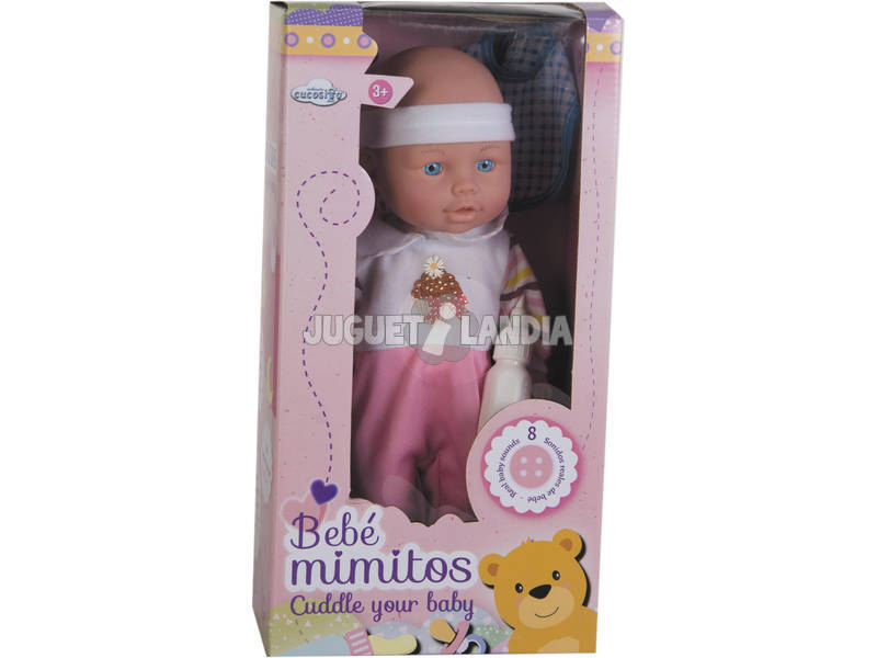 Muñeco Bebé Mimitos 33cm Con Accesorios y Sonidos