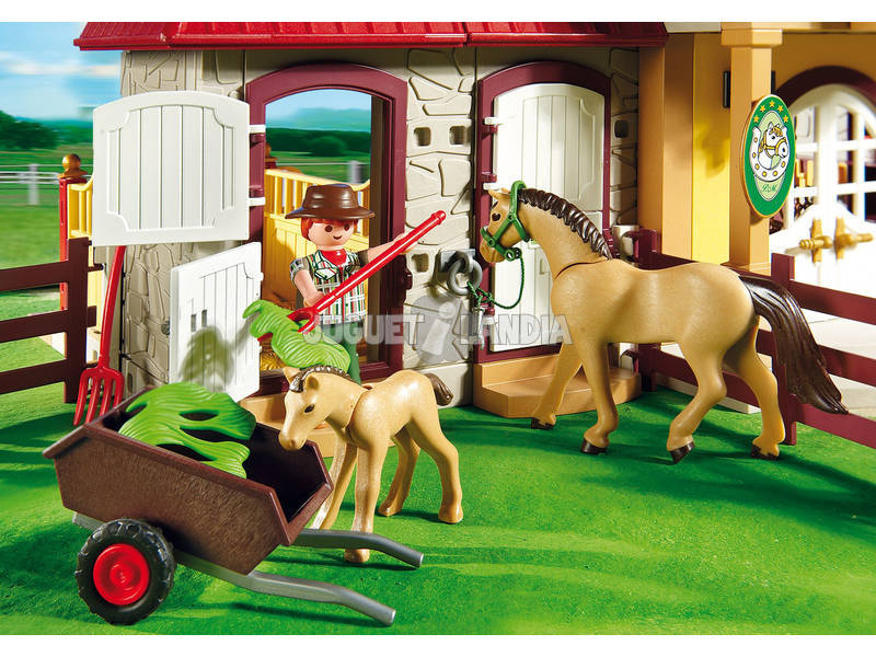 Playmobil Farm von Ponys mit Stall