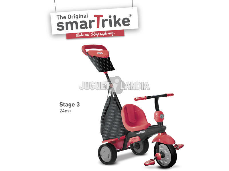 Triciclo Smart Trike Glow 4 en 1 Rojo