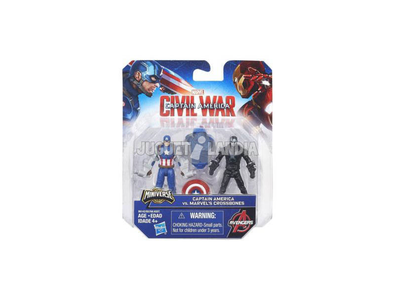 Capitaine América Pack 2 Figurines 6 cm Civil War