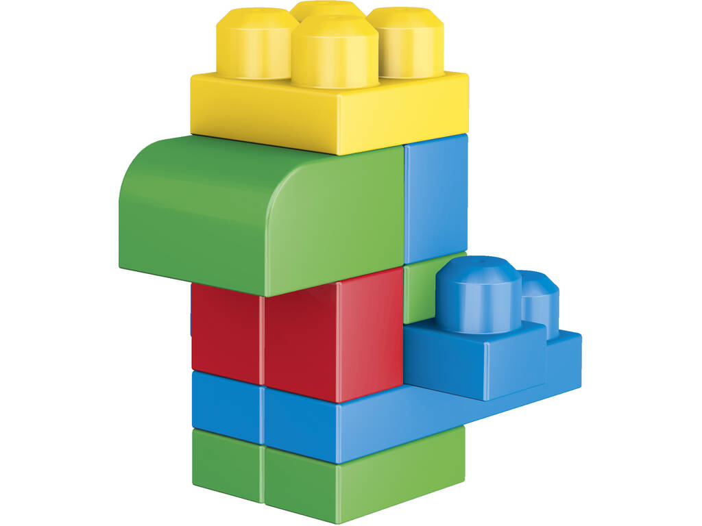 Mega Bloks Bolsa clásica con 60 bloques de construcción, juguetes bebés 1  año (Mattel DCH55)