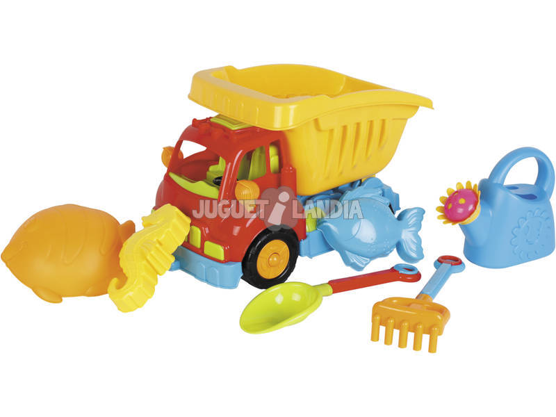 Toy Dump Truck mit Strandzubehör