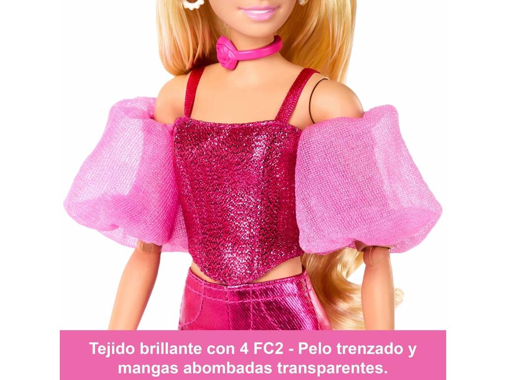 Barbie Deluxe Style Muñeca Conjunto Rosa Brillante