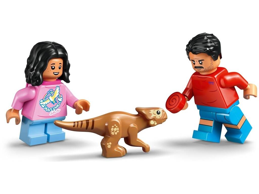 Lego Jurassic World Rebirth Fuite en 4x4 et Raptor à l'affût