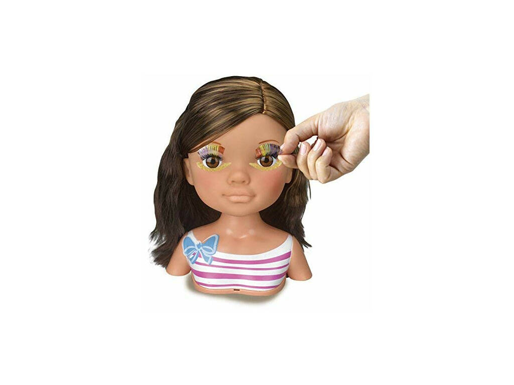 Boneca Busto Nancy Hair Faz Penteados E Maquiagem -supertoys