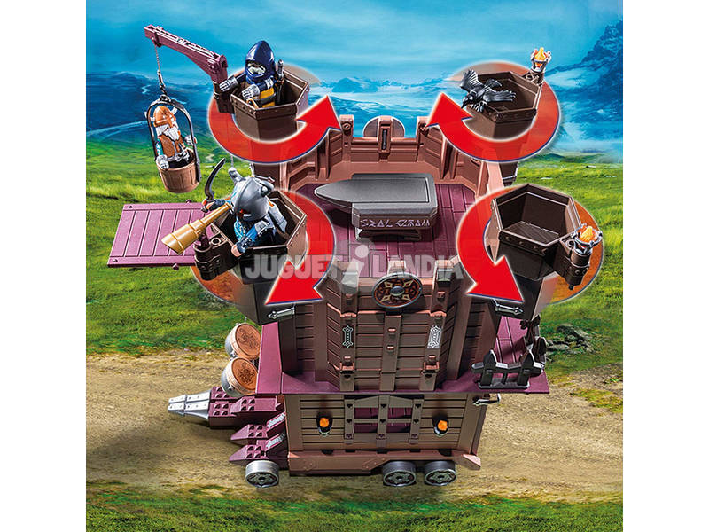 Playmobil Fortaleza Móvel dos Anões e Troll 9340