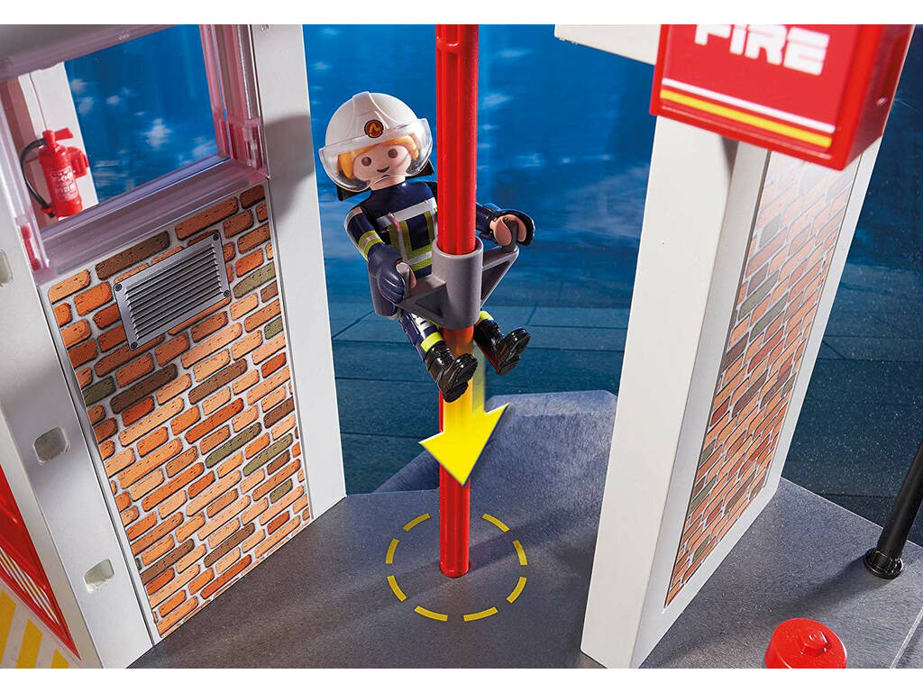 Playmobil Caserne de Pompiers avec Son 9462