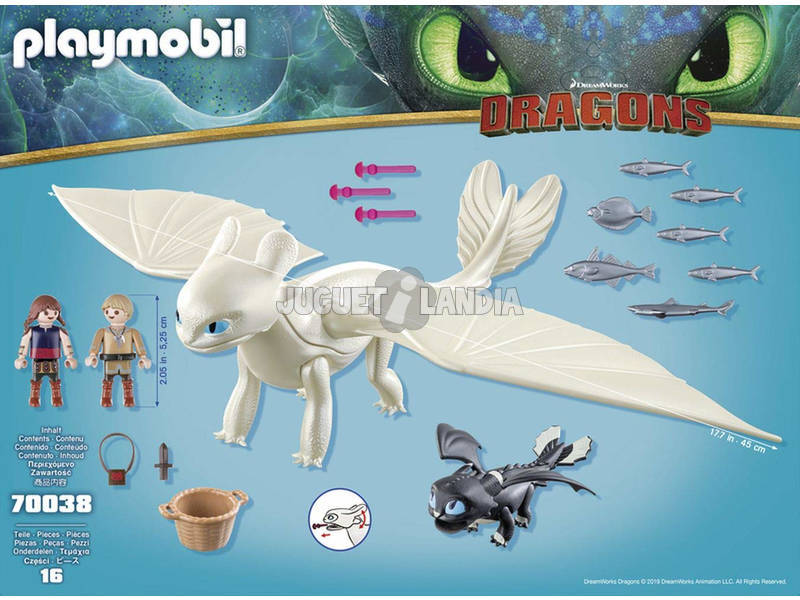 Playmobil Como Treinares O Teu Dragão Fúria da Luz com Dragão Bebê e Crianças 70038