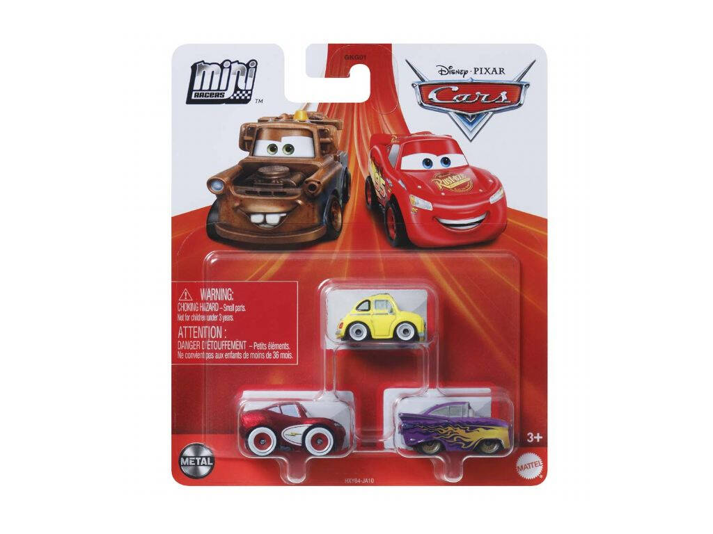 Cars Pack 3 Mini Racers Mattel GKG01