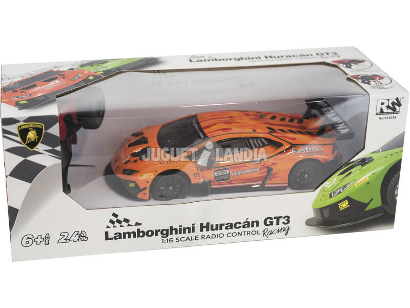 Carro Rádio Controle 1:16 Lamborghini Furacão GT3 Telecomandado