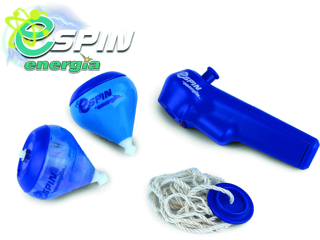 E-Spin Énergie 2 Toupies Avec Lanceur Electropower Usine de Jouets 89085