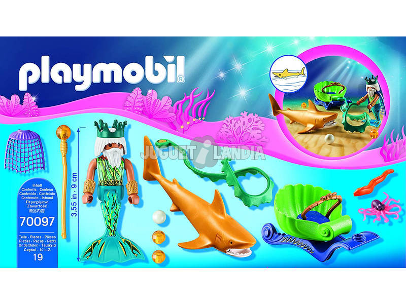 Playmobil Roi de la Mer avec Carrosse Requin Playmobil 70097