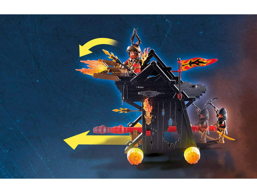 Playmobil Novelmore Ariete de Fuego de los Bandidos de Burnham 70393
