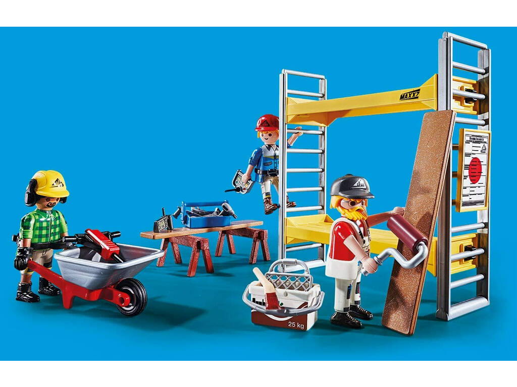Playmobil-Gerüst mit Arbeitern 70446