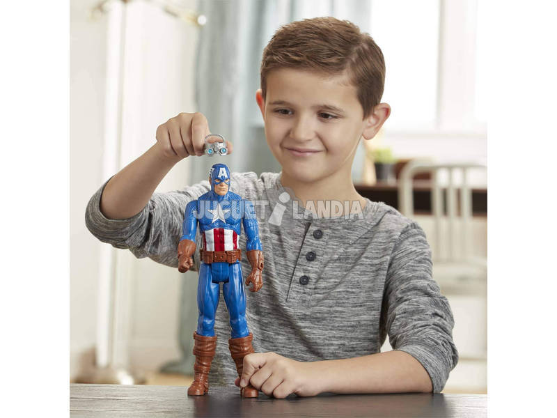 Avengers Figurine Titan avec des Accessoires Captain America Hasbro E7374