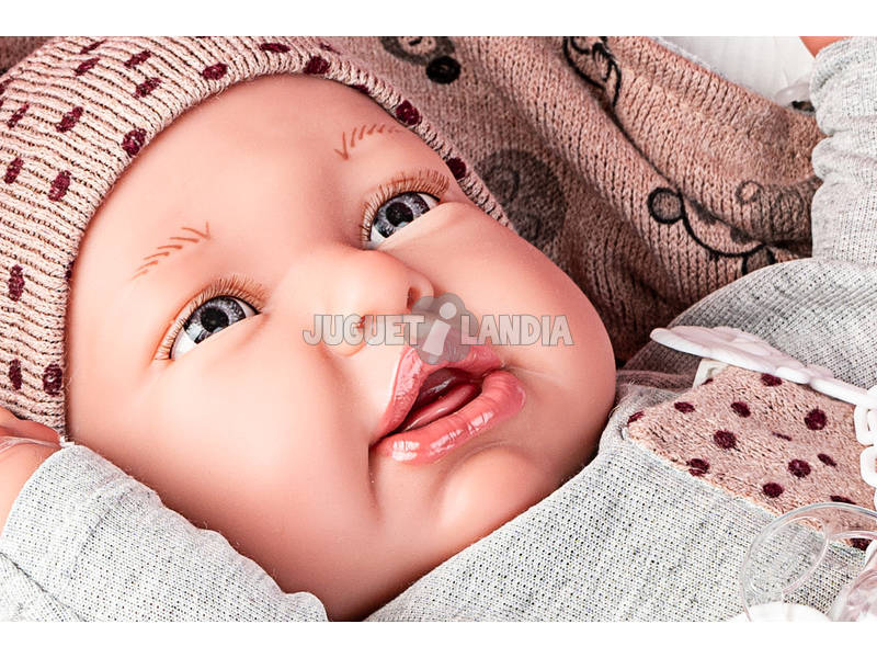 Mein Erste Reborn Daniela Pandas Puppe 47 cm. Antonio Juan 8165