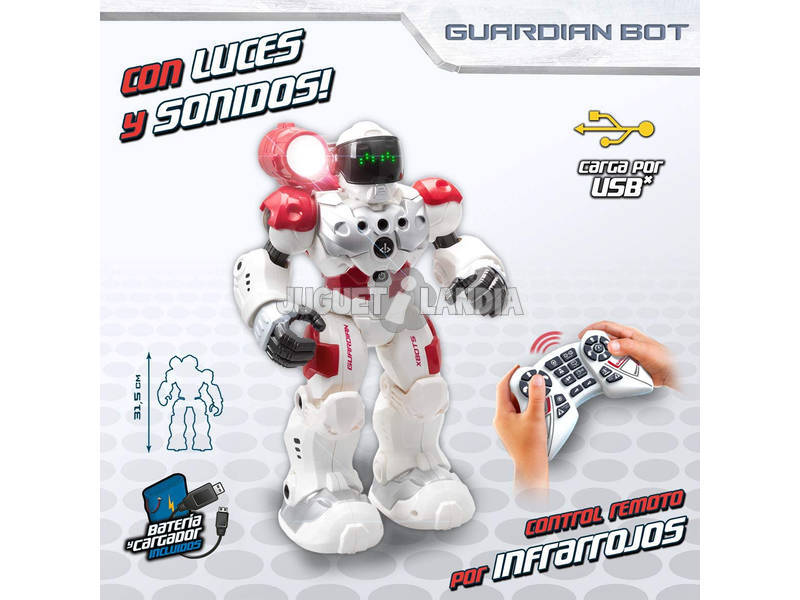 Comando Robô Guardião Bot World Brands XT380771