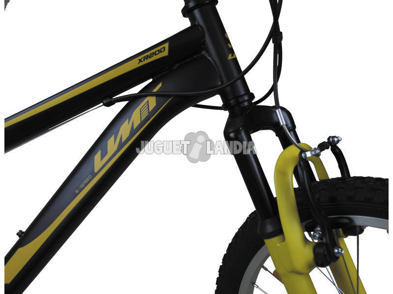 Bicicletta XR-200 Nera e Arancione con Cambio Shimano 6v e Sospensione Anteriore Umit 2070CS-76