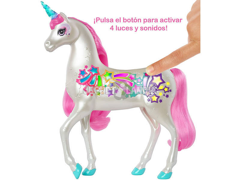 Barbie Unicornio Brillos De Arcoíris Mattel GFH60 - Juguetilandia