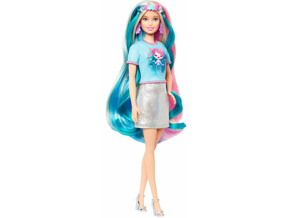 Barbie Penteados Fantasia Loira Mattel GHN04