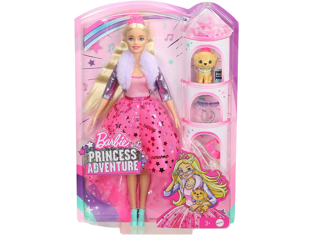 Barbie Princesa Deluxe Rosa Mattel GML76