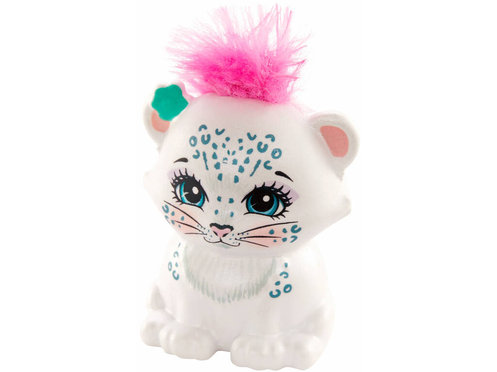 Enchantimals Boneca Sybill Snow Leopard e Flake Mattel GJX42