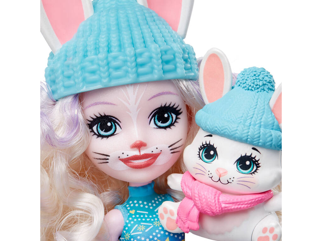 Enchantimals Pack 5 Puppen Sammlung Freunde im Schnee Mattel GXB20