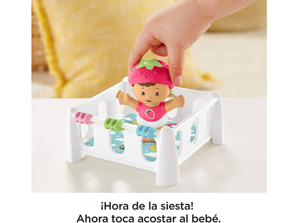 Little People Conjunto Bebés Comer e Dormir Mattel GKP65