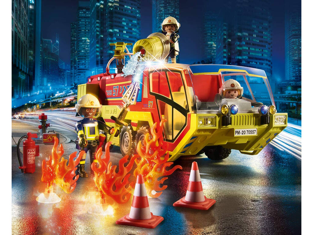 Playmobil City Action Operazione soccorso Camion dei Vigili del Fuoco 70557