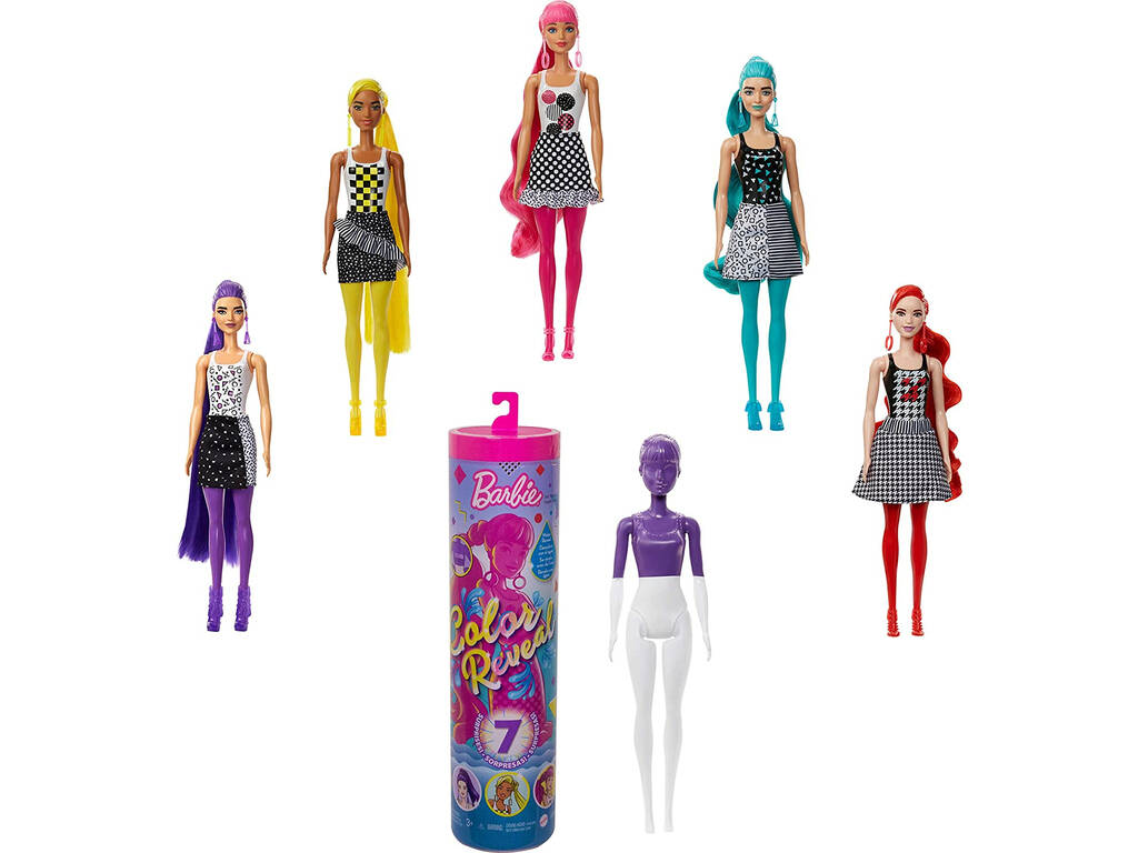 Barbie Puppe Color Reveal Monochrome Mattel GTR94
