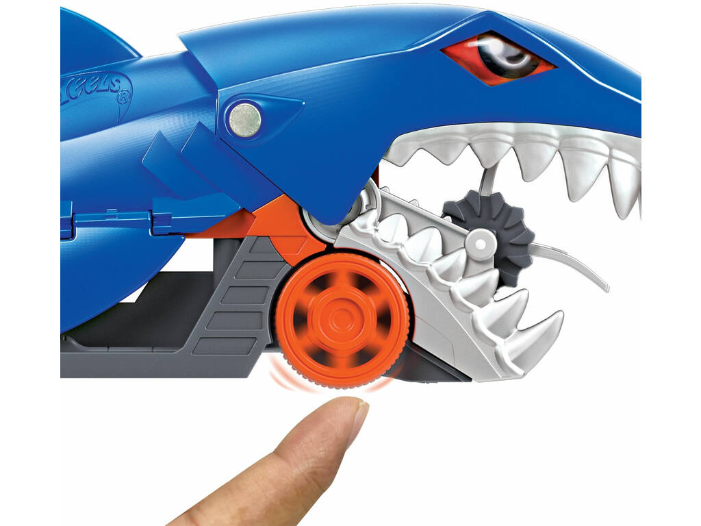 Hot Wheels Remolque de Tiburón de Transporte Mattel GVG36