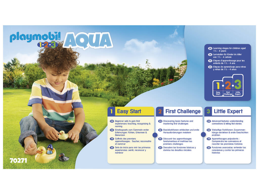 Playmobil 1,2,3 Aqua Familia de Patos 70271