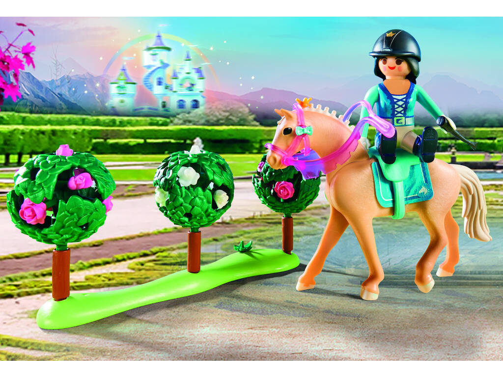Playmobil Principessa Lezioni di equitazione alla stalla 70450