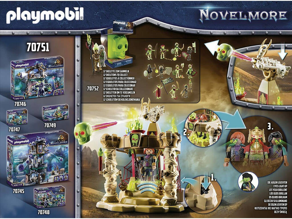 Playmobil Novelmore Sal´ahari Sands Templo do Exército do Esqueleto 70751