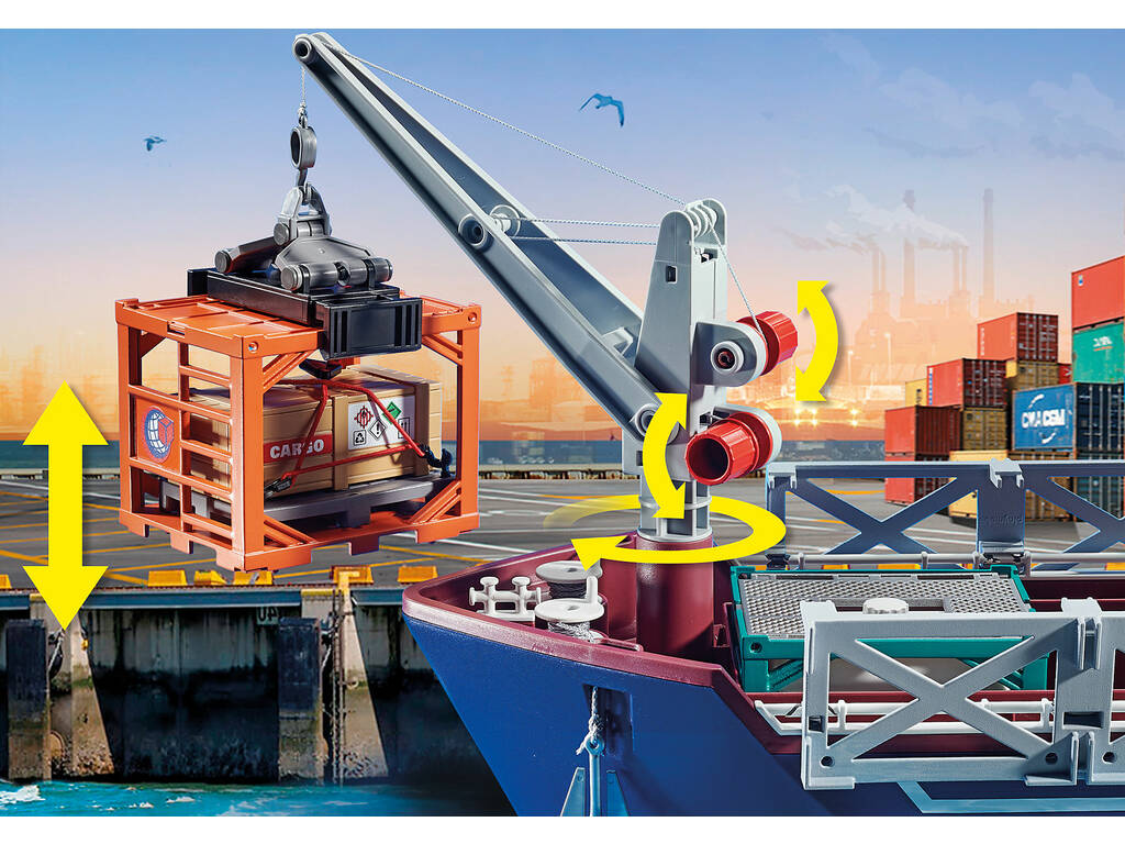 Playmobil City Action Grande Buque Porta-contentores com Barco Aduaneiro 70769