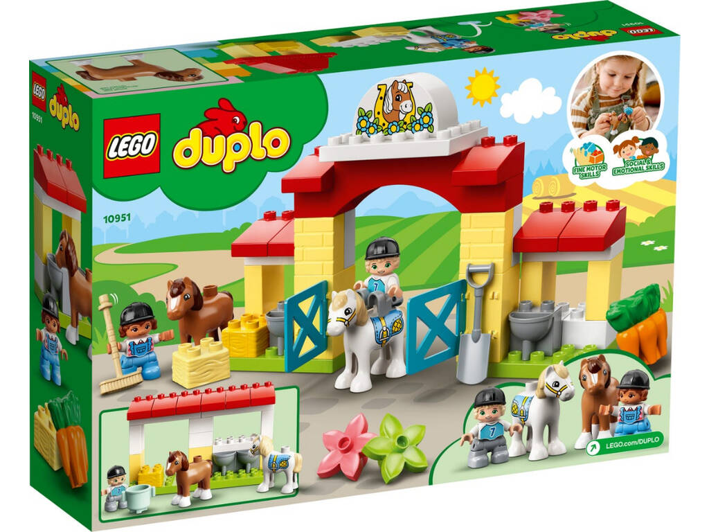 Lego Duplo Town Stalla con pony 10951
