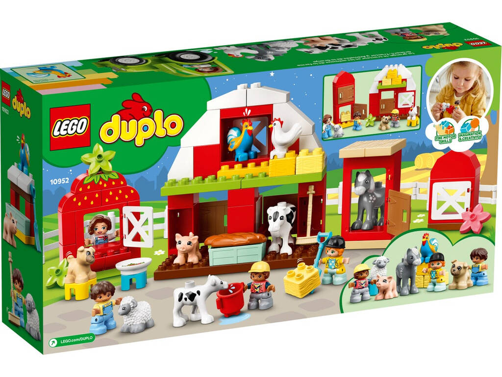 Lego Duplo Town Granero, Tractor y Animales de la Granja 10952