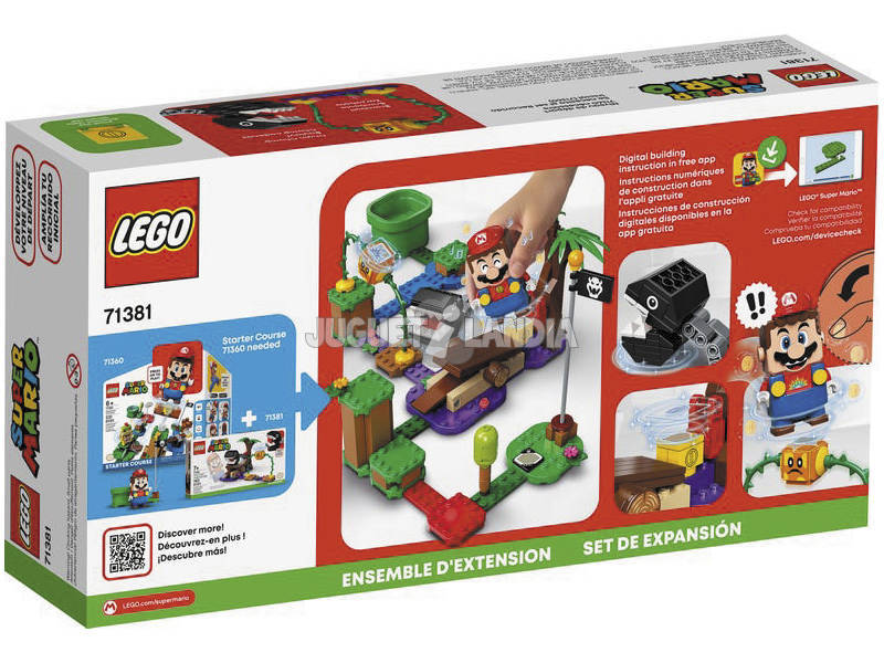 Lego Super Mario Jungle Battle Set di espansione contro le catene Chomp 71381