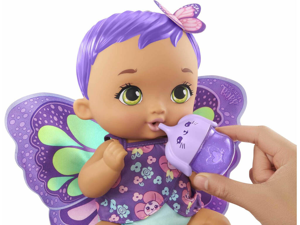 My Garden Baby Bebé Schmetterling trinkt und pinkelt Mattel GYP11