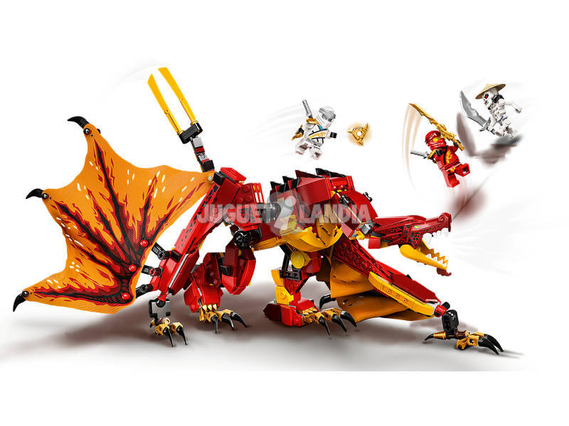 Lego Ninjago Ataque do Dragão de Fogo 71753