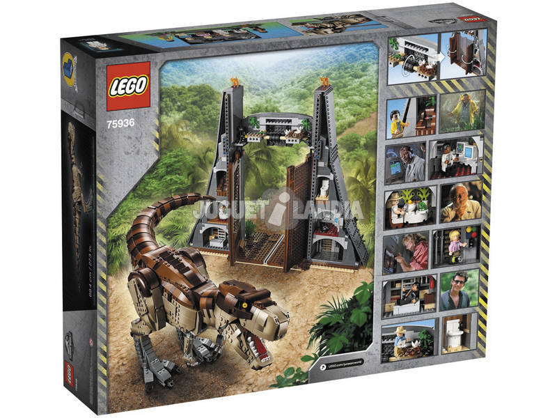Lego Jurassic World Parque Jurásico Caos do T. Rex 75936