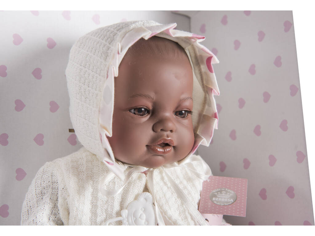 Negrita Newborn Baby Doll 42 cm. Berbesa Creme Jacke 5112N