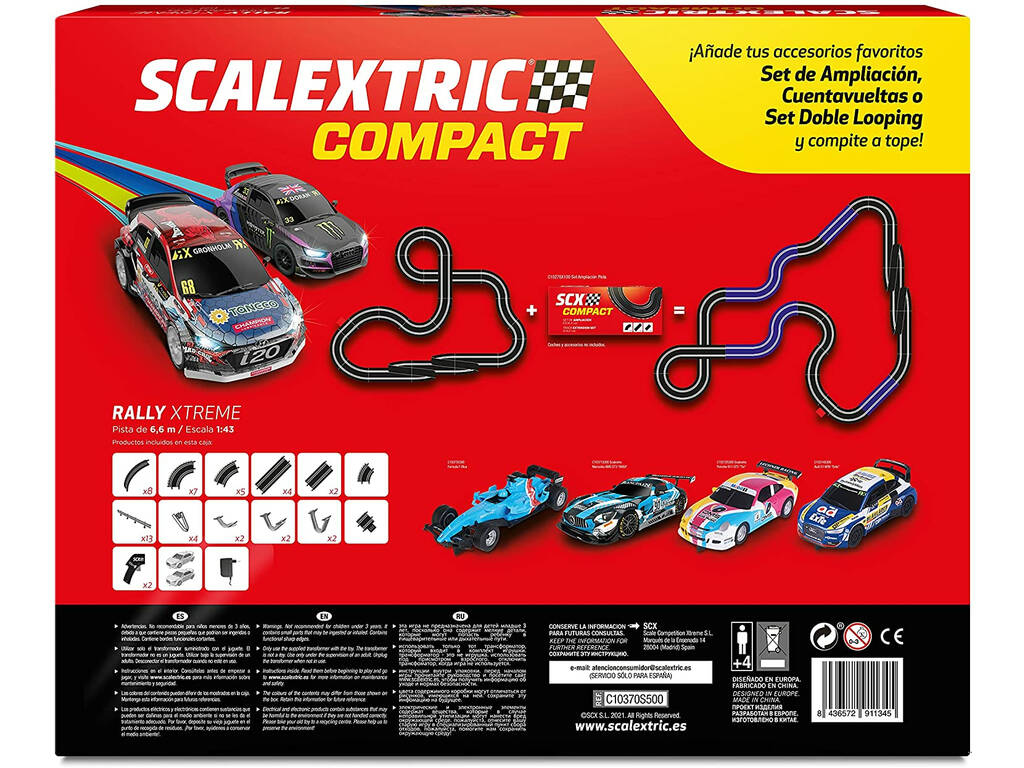 Scalextric Compact Circuito Rally Xtreme C10370S500